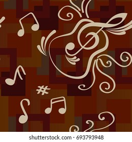 Endless abstract pattern. Background texture.  Vector illustration.