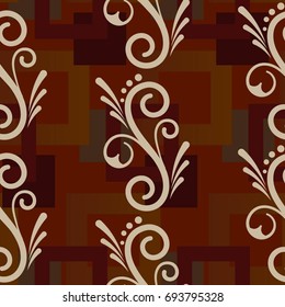 Endless abstract pattern. Background texture.  Vector illustration.