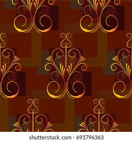 Endless abstract pattern. Background texture.  Vector illustration.