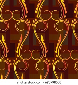 Endless abstract pattern. Background texture.  Vector illustration.