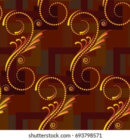 Endless abstract pattern. Background texture.  Vector illustration.