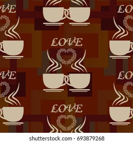 Endless abstract pattern. Background texture.  Vector illustration.