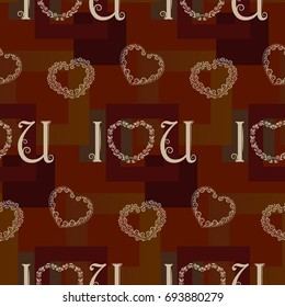 Endless abstract pattern. Background texture.  Vector illustration.