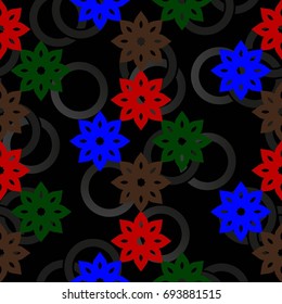 Endless abstract pattern. Background texture.  Vector illustration.