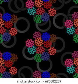Endless abstract pattern. Background texture.  Vector illustration.