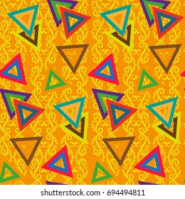Endless abstract pattern. Background texture.  Vector illustration.