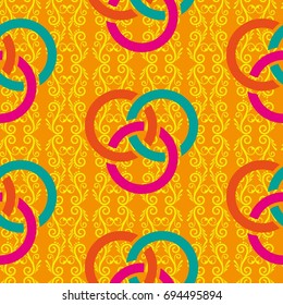 Endless abstract pattern. Background texture.  Vector illustration.