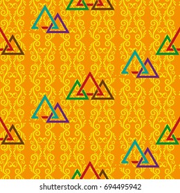 Endless abstract pattern. Background texture.  Vector illustration.