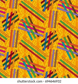 Endless abstract pattern. Background texture.  Vector illustration.