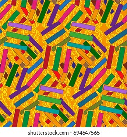 Endless abstract pattern. Background texture.  Vector illustration.