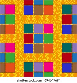 Endless abstract pattern. Background texture.  Vector illustration.