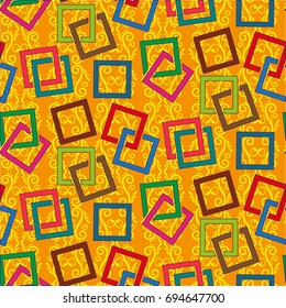 Endless abstract pattern. Background texture.  Vector illustration.