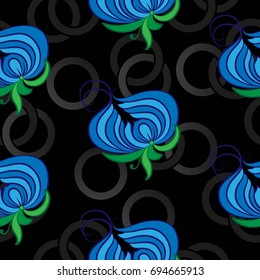 Endless abstract pattern. Background texture.  Vector illustration.