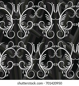 Endless abstract pattern. Background texture.  Vector illustration.