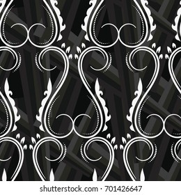 Endless abstract pattern. Background texture.  Vector illustration.