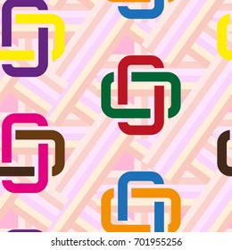 Endless abstract pattern. Background texture.  Vector illustration.
