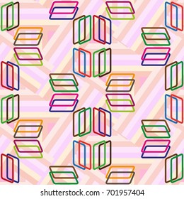 Endless abstract pattern. Background texture.  Vector illustration.