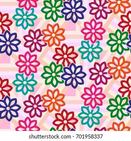 Endless abstract pattern. Background texture.  Vector illustration.