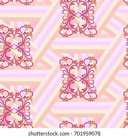 Endless abstract pattern. Background texture.  Vector illustration.
