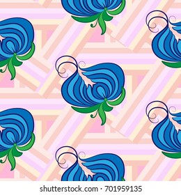 Endless abstract pattern. Background texture.  Vector illustration.