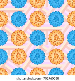 Endless abstract pattern. Background texture.  Vector illustration.