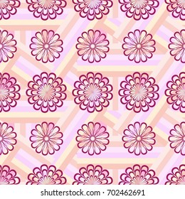 Endless abstract pattern. Background texture.  Vector illustration.