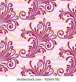 Endless abstract pattern. Background texture.  Vector illustration.