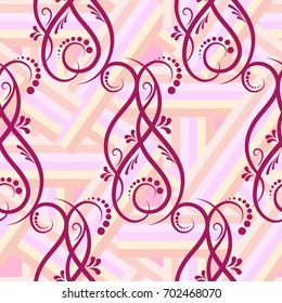 Endless abstract pattern. Background texture.  Vector illustration.