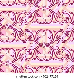 Endless abstract pattern. Background texture.  Vector illustration.