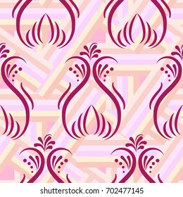 Endless abstract pattern. Background texture.  Vector illustration.