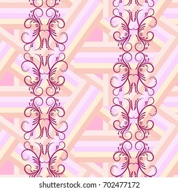 Endless abstract pattern. Background texture.  Vector illustration.