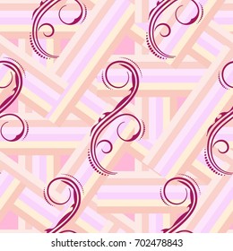 Endless abstract pattern. Background texture.  Vector illustration.