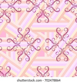 Endless abstract pattern. Background texture.  Vector illustration.