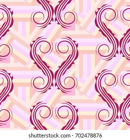 Endless abstract pattern. Background texture.  Vector illustration.