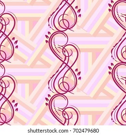 Endless abstract pattern. Background texture.  Vector illustration.
