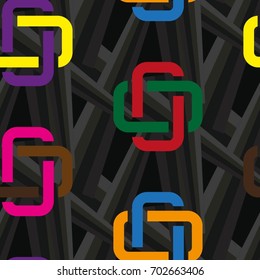 Endless abstract pattern. Background texture.  Vector illustration.