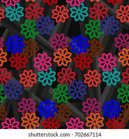 Endless abstract pattern. Background texture.  Vector illustration.