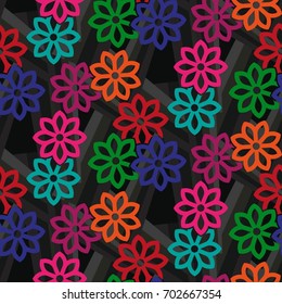 Endless abstract pattern. Background texture.  Vector illustration.