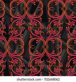 Endless abstract pattern. Background texture.  Vector illustration.
