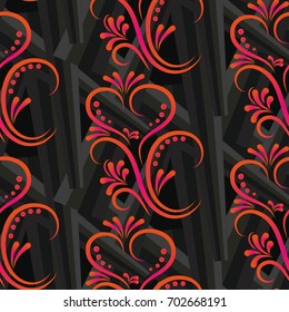 Endless abstract pattern. Background texture.  Vector illustration.