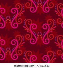 Endless abstract pattern. Background texture.  Vector illustration.