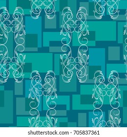 Endless abstract pattern. Background texture.  Vector illustration.