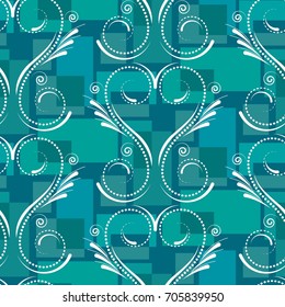 Endless abstract pattern. Background texture.  Vector illustration.