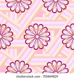 Endless abstract pattern. Background texture.  Vector illustration.