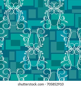 Endless abstract pattern. Background texture.  Vector illustration.