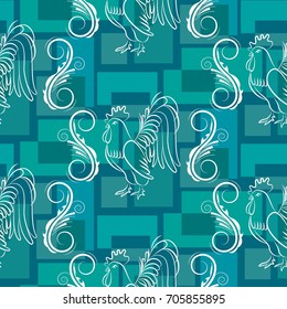 Endless abstract pattern. Background texture.  Vector illustration.