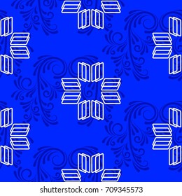 Endless abstract pattern. Background texture.  Vector illustration.