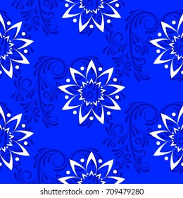 Endless abstract pattern. Background texture.  Vector illustration.