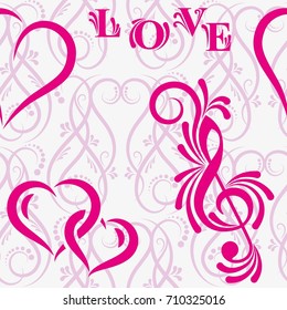 Endless abstract pattern. Background texture.  Vector illustration.