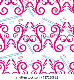Endless abstract pattern. Background texture.  Vector illustration.